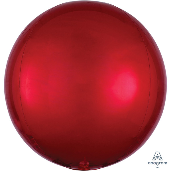 H200 Orbz Foil Balloon Red