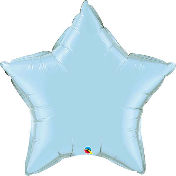 H600 36in Foil Balloon Light Blue Star