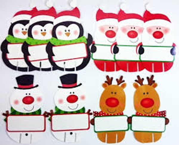 Placecards Pk10 Novelty Christmas