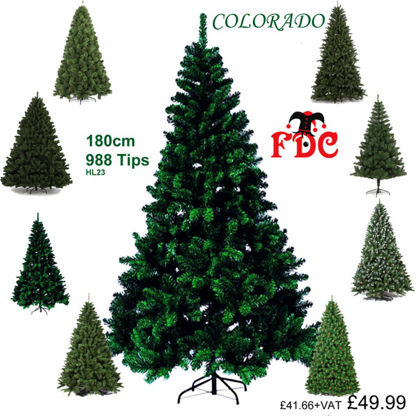 HL23 6ft 180cm Colorado Christmas  Tree 988 Tips