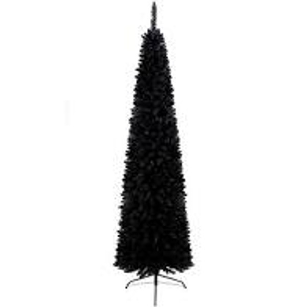 Pencil Pine ChristmasTree Black 2m