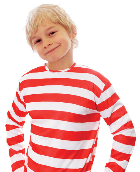 Red and White Stripe Jumper Age 10 to 12