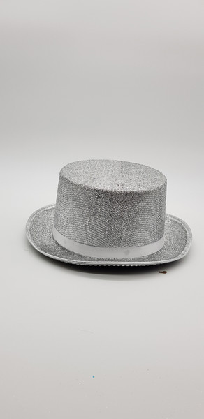 Luxury Material Top Hat Silver