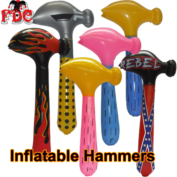 Inflatable Hammer Black Yellow Fire 