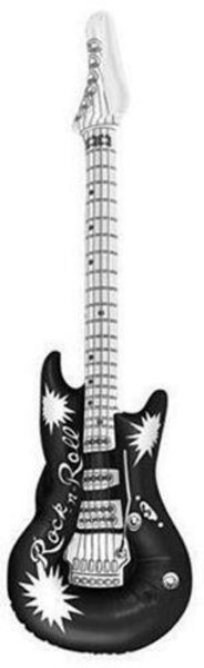 Inflatable Rock &  Roll Guitar Black 106cm