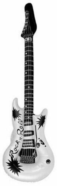 Inflatable Rock & Roll Guitar White 106cm