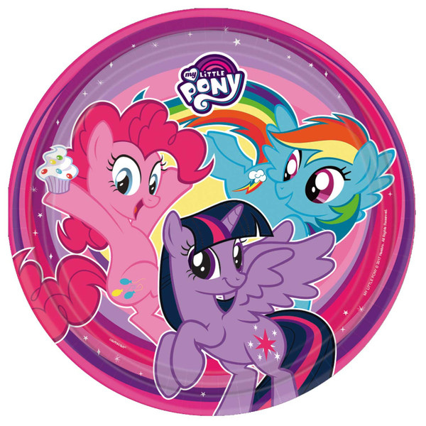 My Little Pony 23cm Plates Pk8