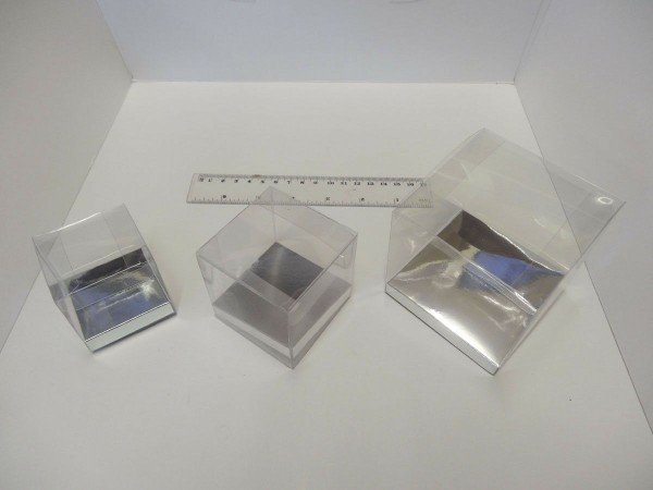 5x5x5 Clear Acetate Presentation Box Pack of 10