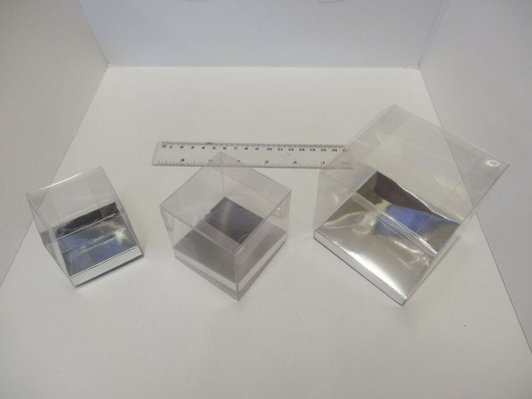 8x8x8 Clear Acetate Presentation Box Pack of 10