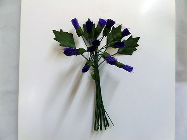 Mini Purple Thistles 12 Stems