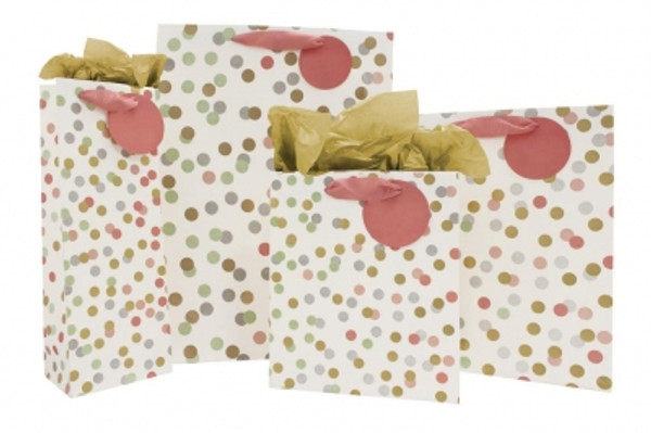 Rose Spot Foil Gift Bag Large Size 2