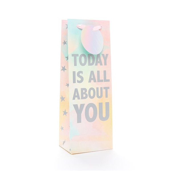 Today Is All About You Bottle Bag 35.5x12.7cm Size 4 