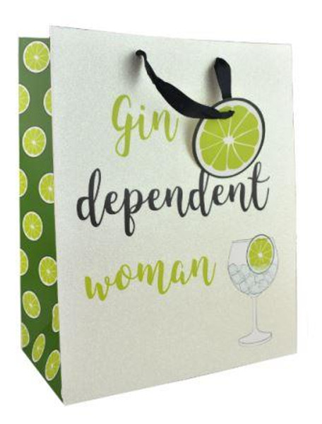 Gin Dependent Gift Bag Large Size 2