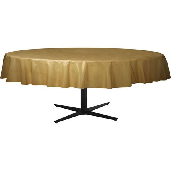 Tablecover Round 84in Diameter Gold