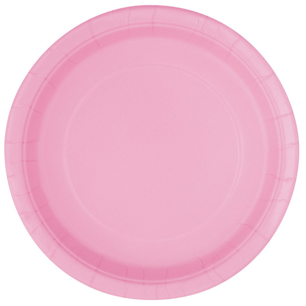 Paper Plates Pk16 21.9cm Lovely Pink