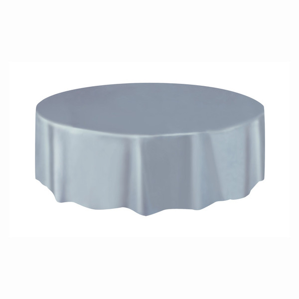 Tablecover Round Silver 84in
