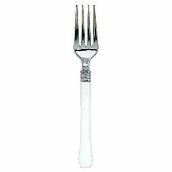 Premium Plastic Forks White Pk20