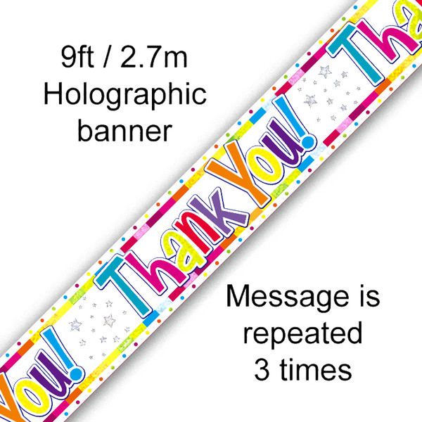 Thank You Banner 9ft