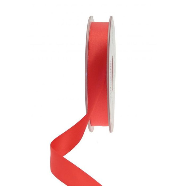 Double Face Satin Ribbon 15mm Red 20m