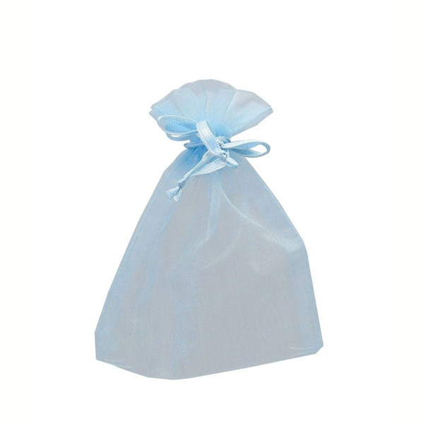 Organza Bag 4x5in Pack10 Blue