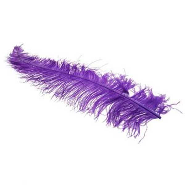 Ostrich Feathers L Purple