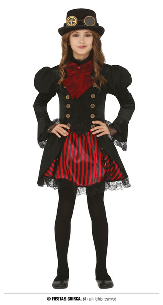 Gothic Girl Steampunk Dress Age 7 to 9 Years
