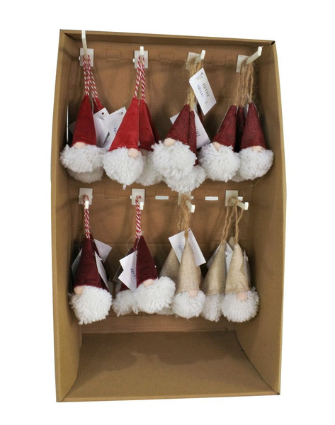 DECORATIVE HANGING SANTA GNOME