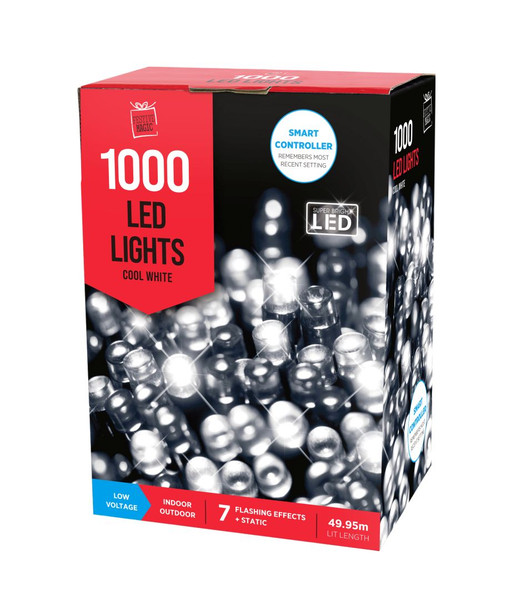 1000 LED LIGHTS WHITE
