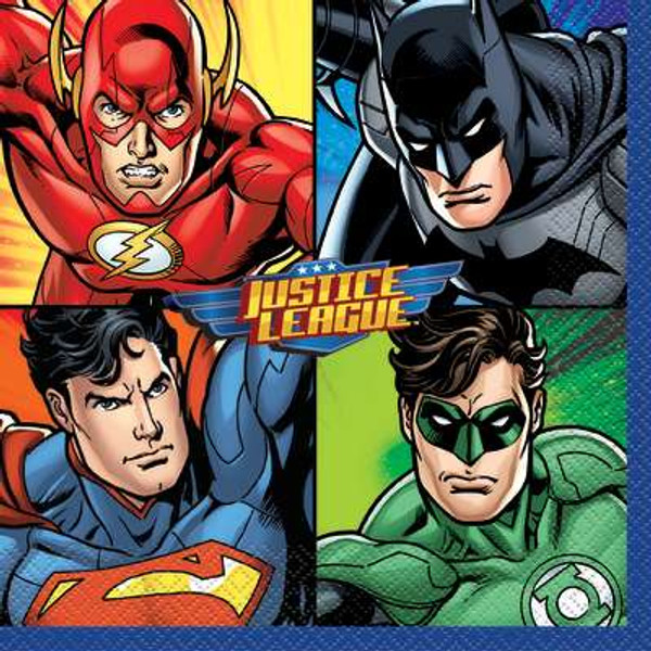 Justice League Lunch Napkins x16