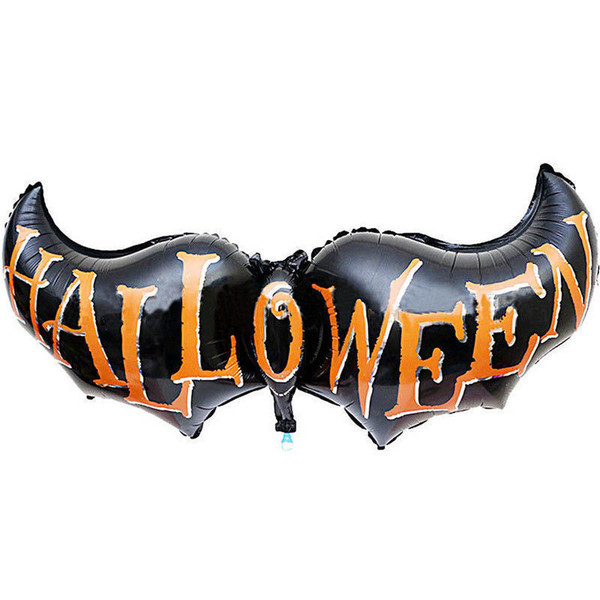 H200 Foil Balloon Halloween Print on Bat 49x123cm