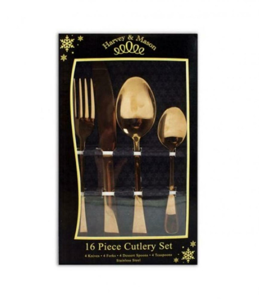 Assorted Cutlery Rose Gold Pk16