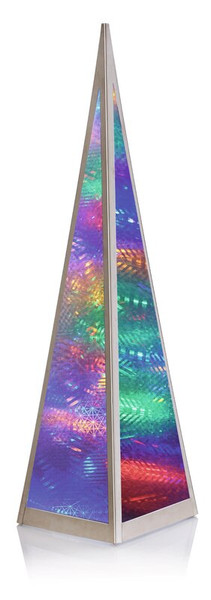 Pyramid Tower With Rotating Function with Warm Multi Colour LED Lights Firework Effect 90cm