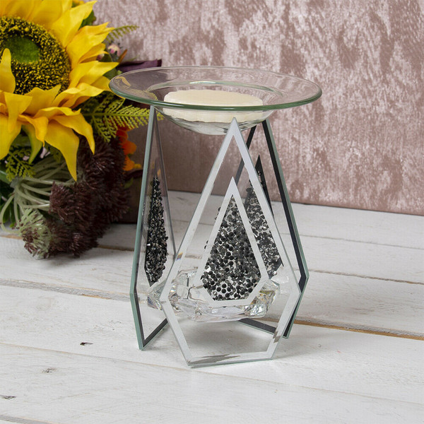 Fragranced Wax Melt And Warmer Glitter Glass