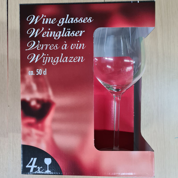 Set of 4 Wine Glasses 50cl