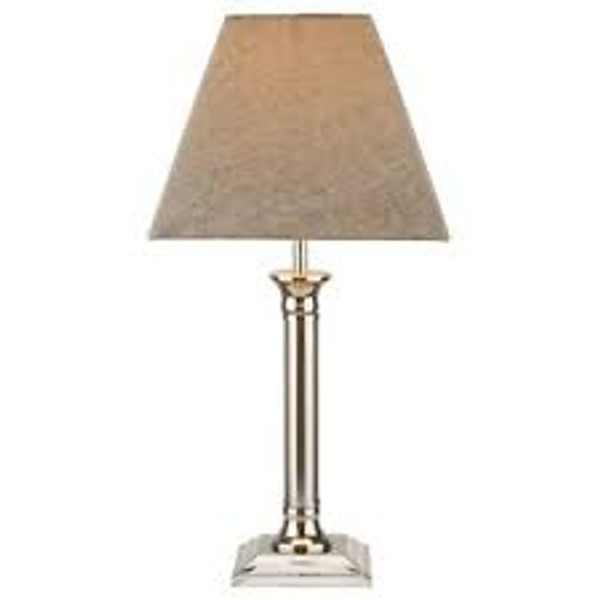 Pillar Table Lamp Chrome