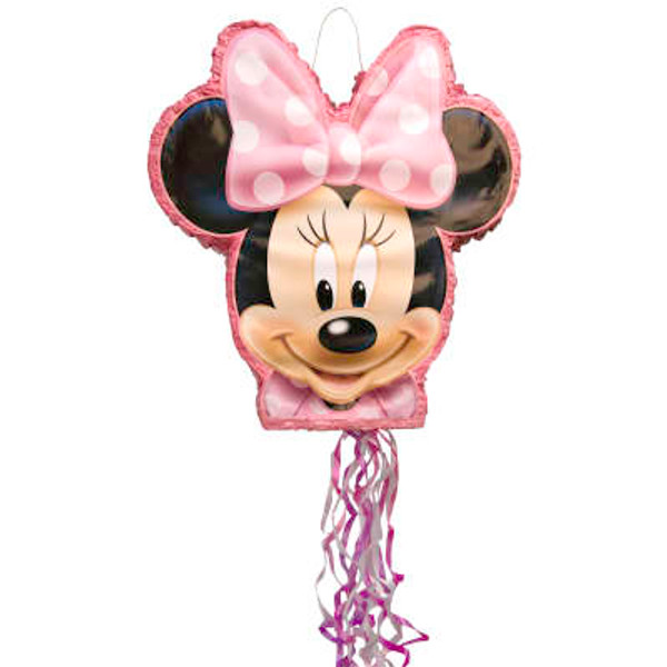 Pinata Disney Minnie Shaped Drum Pull Pinata