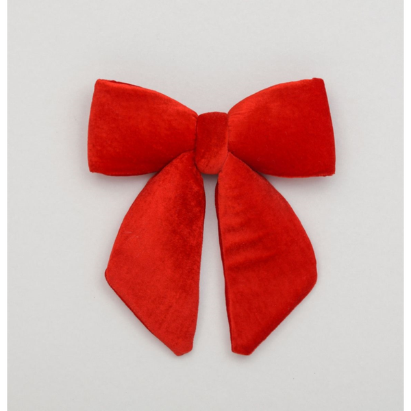 28cm Plush Bow Decoration Red