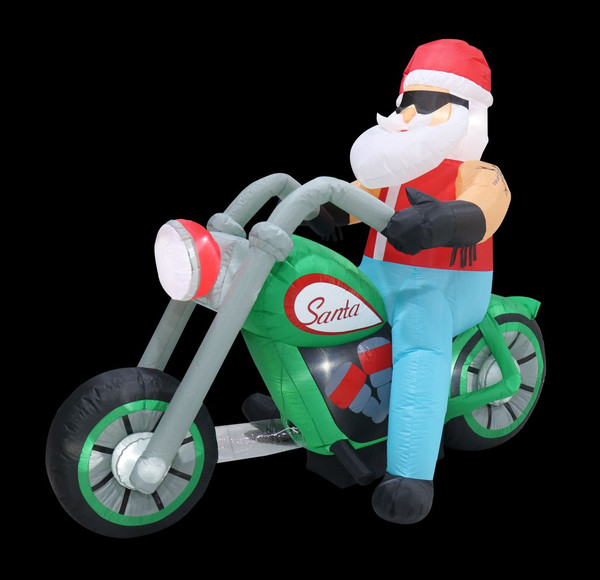 AIRPOWER SANTA ON BIKE 180cm