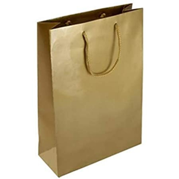 Matt Gold Paper Gift Bag Large