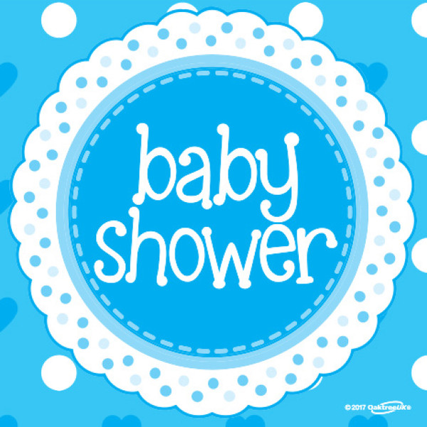 Blue Napkins Baby Shower Pk16