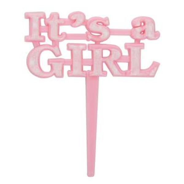 Its A Girl Cake Picks Pink Pk8