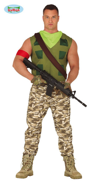 Gamer Mercenary Soldier Adult Size Medium