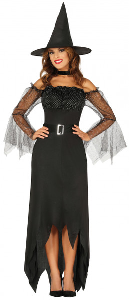 Spider Witch Dress and Hat Large Size 42 to 44