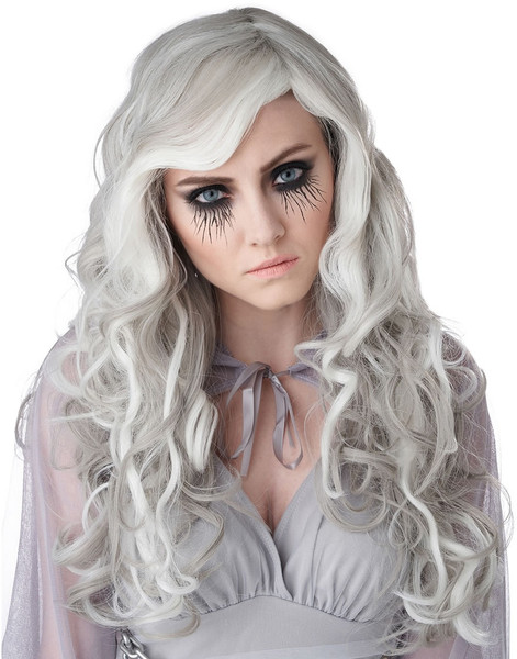 WAVY WHITE GHOST WIG