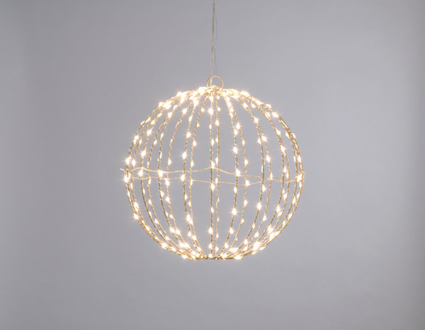 60cm folding twinkling dewdrop ball with warm white lights