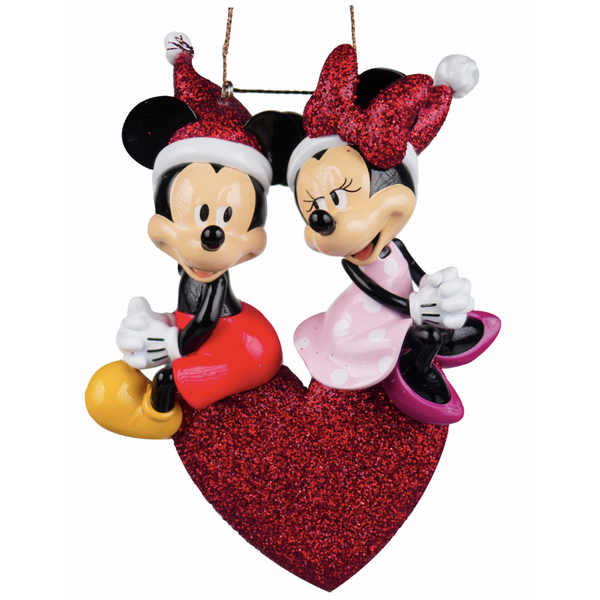 Mickey Minnie in Love 3D Christmas Ornament