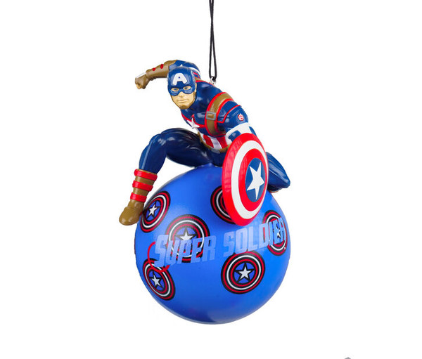 Captain America 3D Christmas Ornament