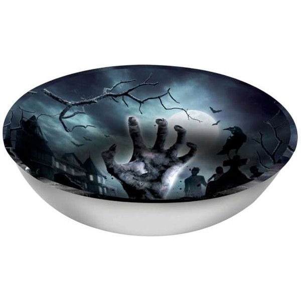 Halloween Cemetery Zombie Bowl 27x9cm