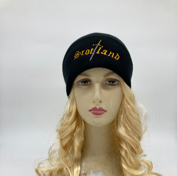 Wooly Hat with Scotland Embroidery HAT074