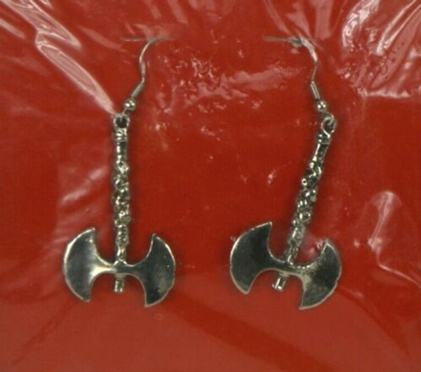 Vintage Gothic Metal Battle Axe Earrings